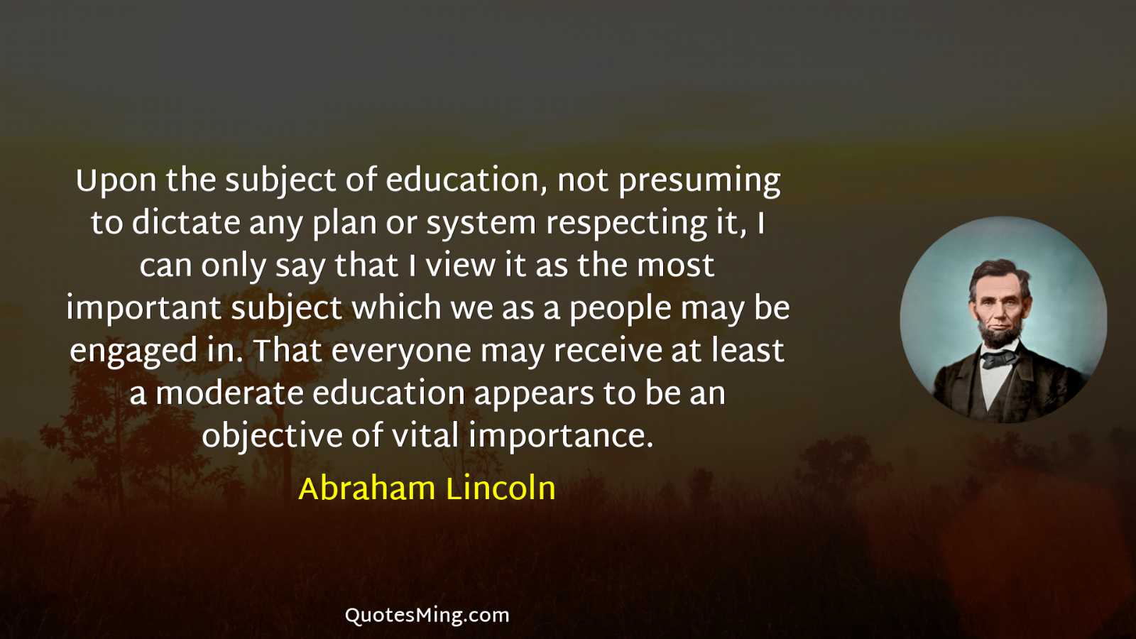 Upon the subject of education not presuming to dictate any