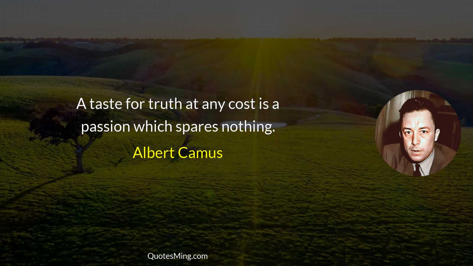 A taste for truth at any cost is a passion