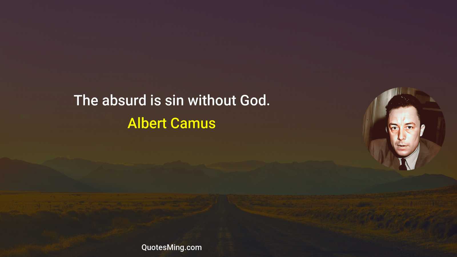 The absurd is sin without God