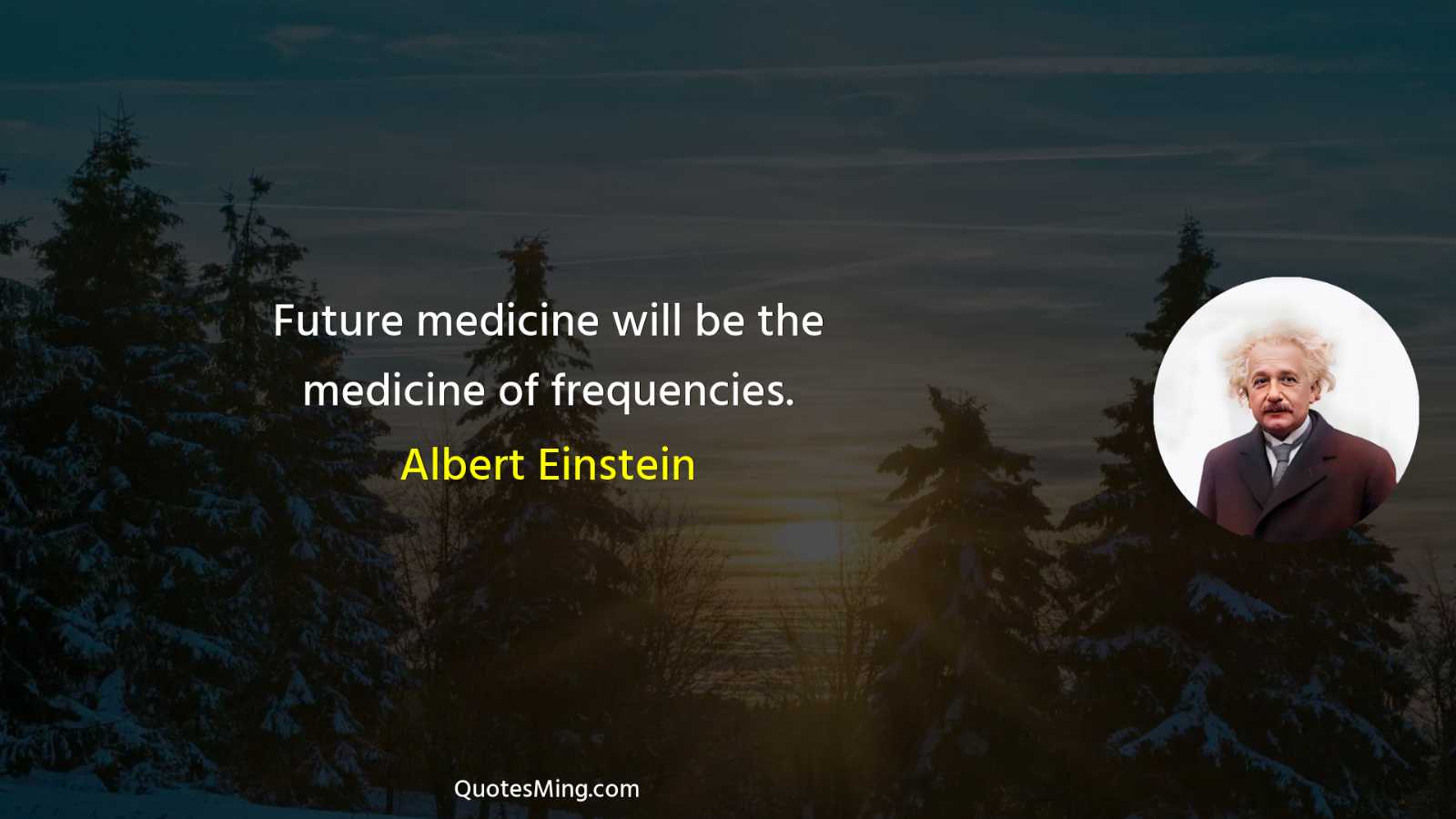 Future medicine will be the medicine of frequencies