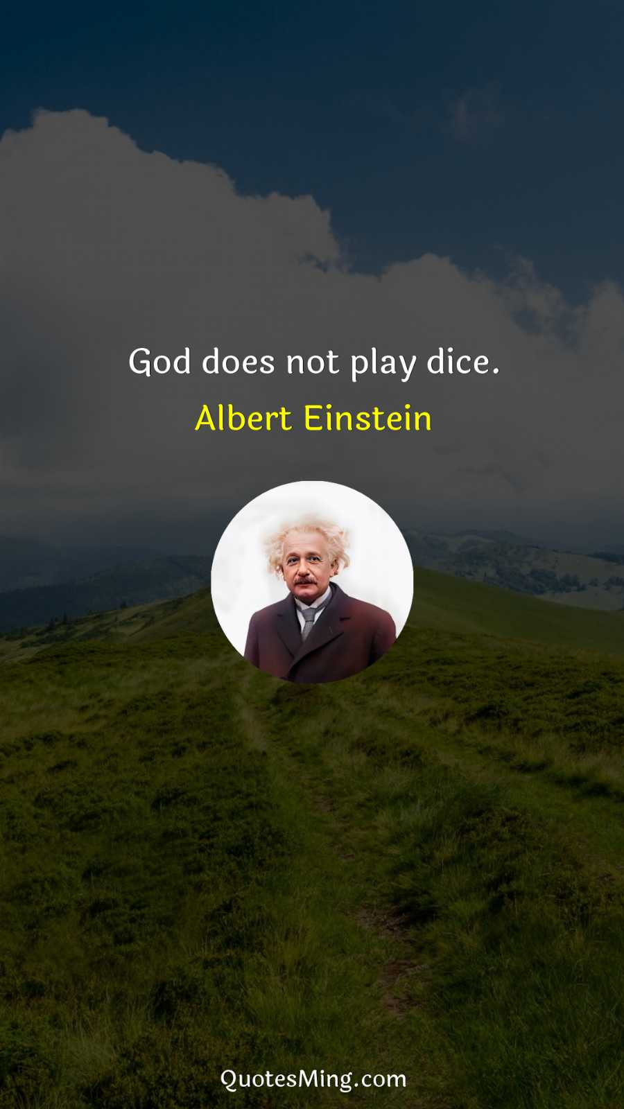 God does not play dice