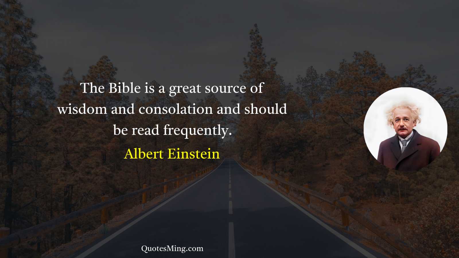 The Bible is a great source of wisdom and consolation