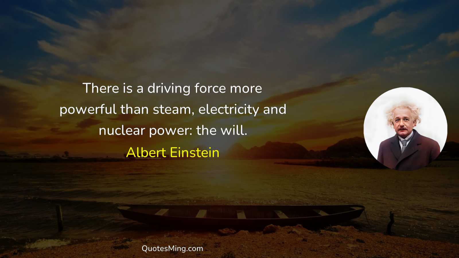 There is a driving force more powerful than steam electricity