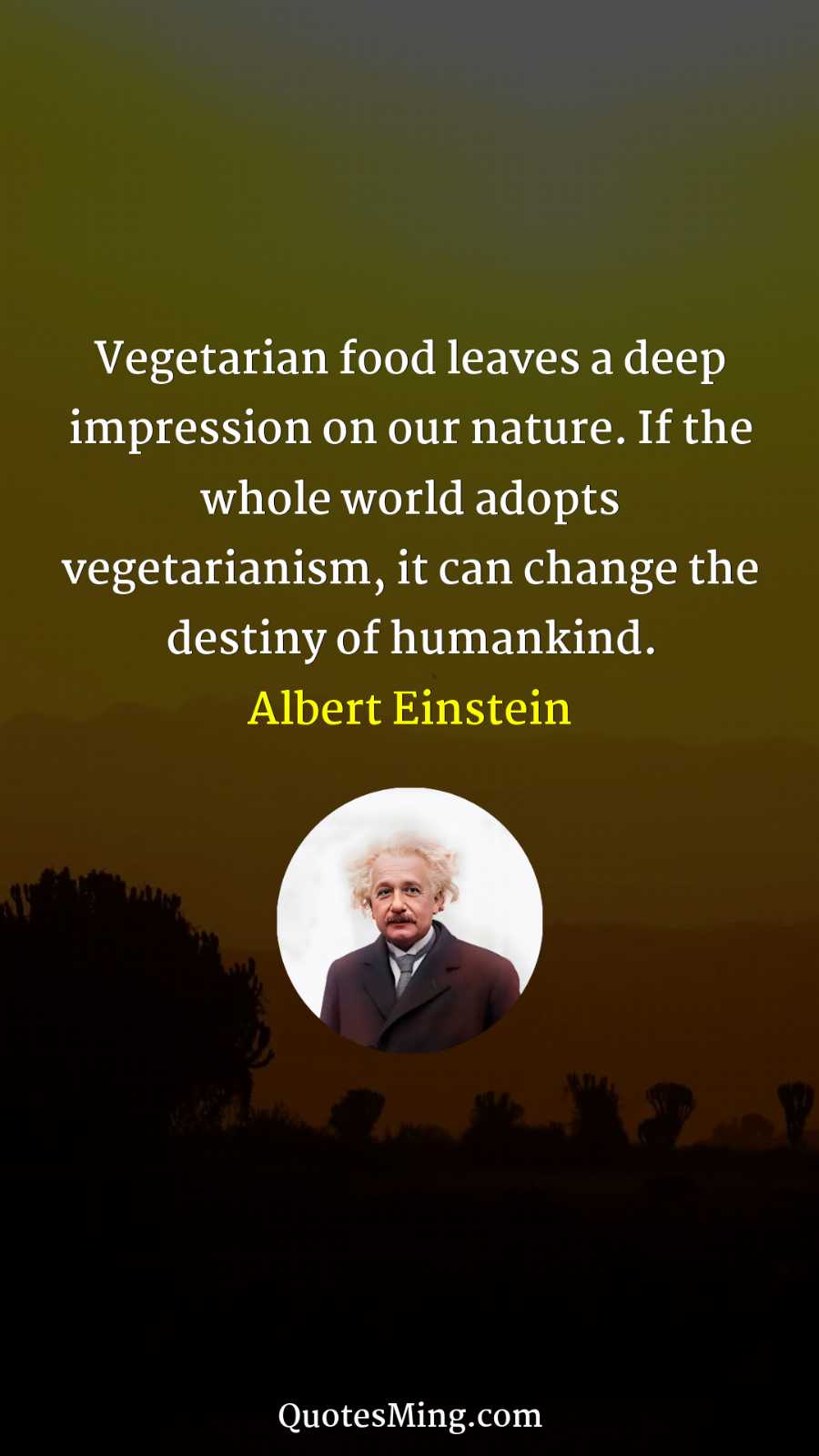 Vegetarian food leaves a deep impression on our nature If