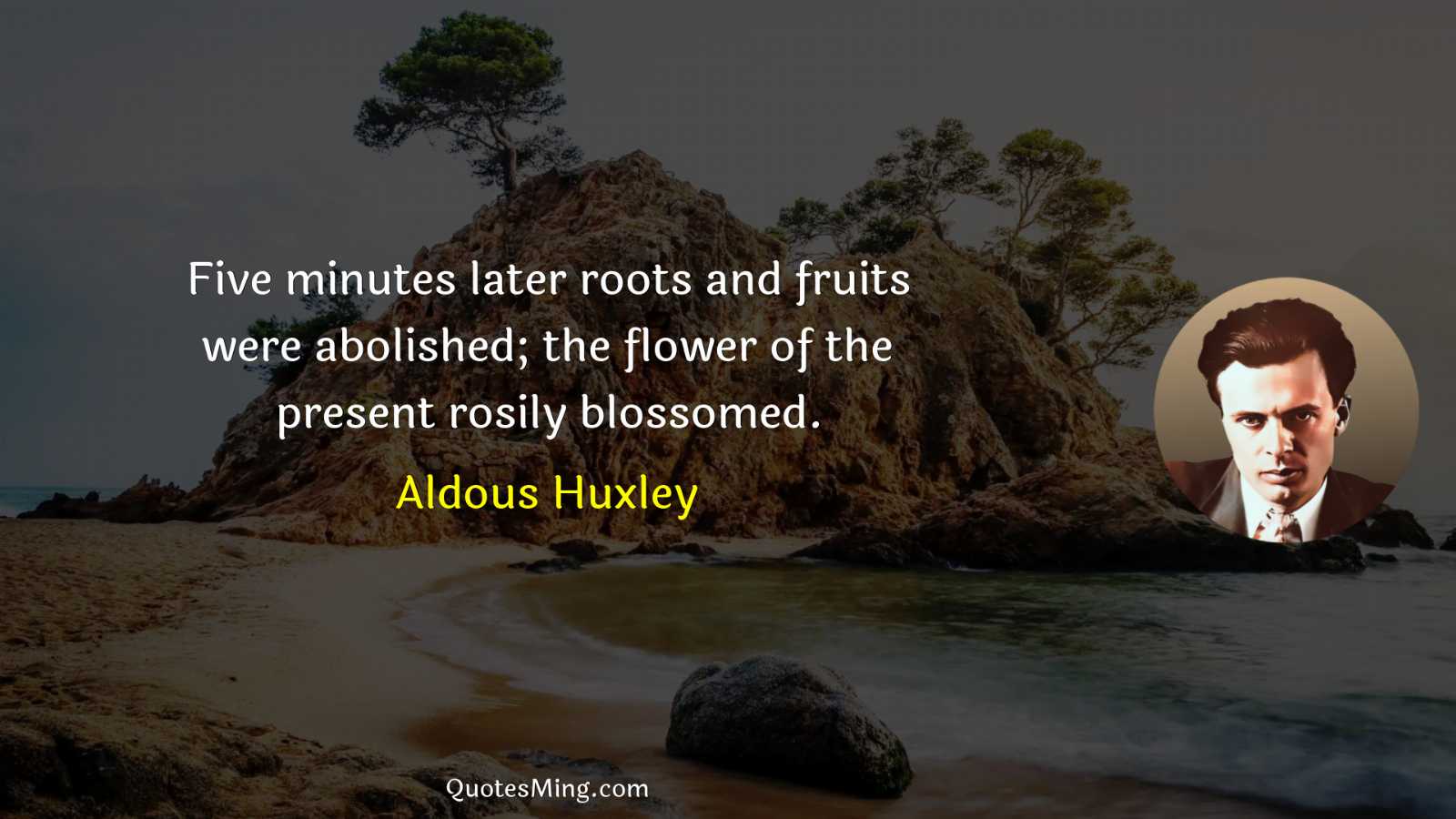 Five minutes later roots and fruits were abolished; the flower