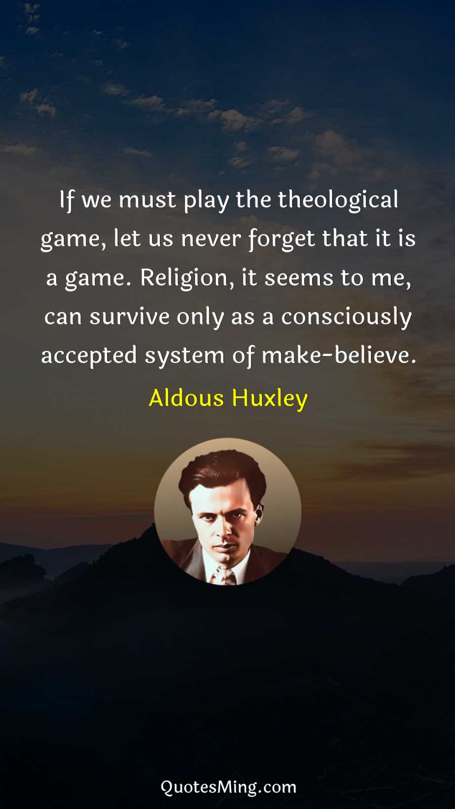 If we must play the theological game let us never