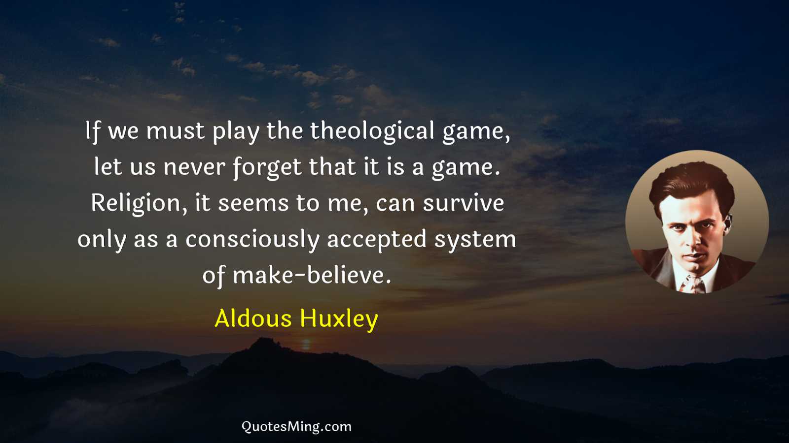 If we must play the theological game let us never