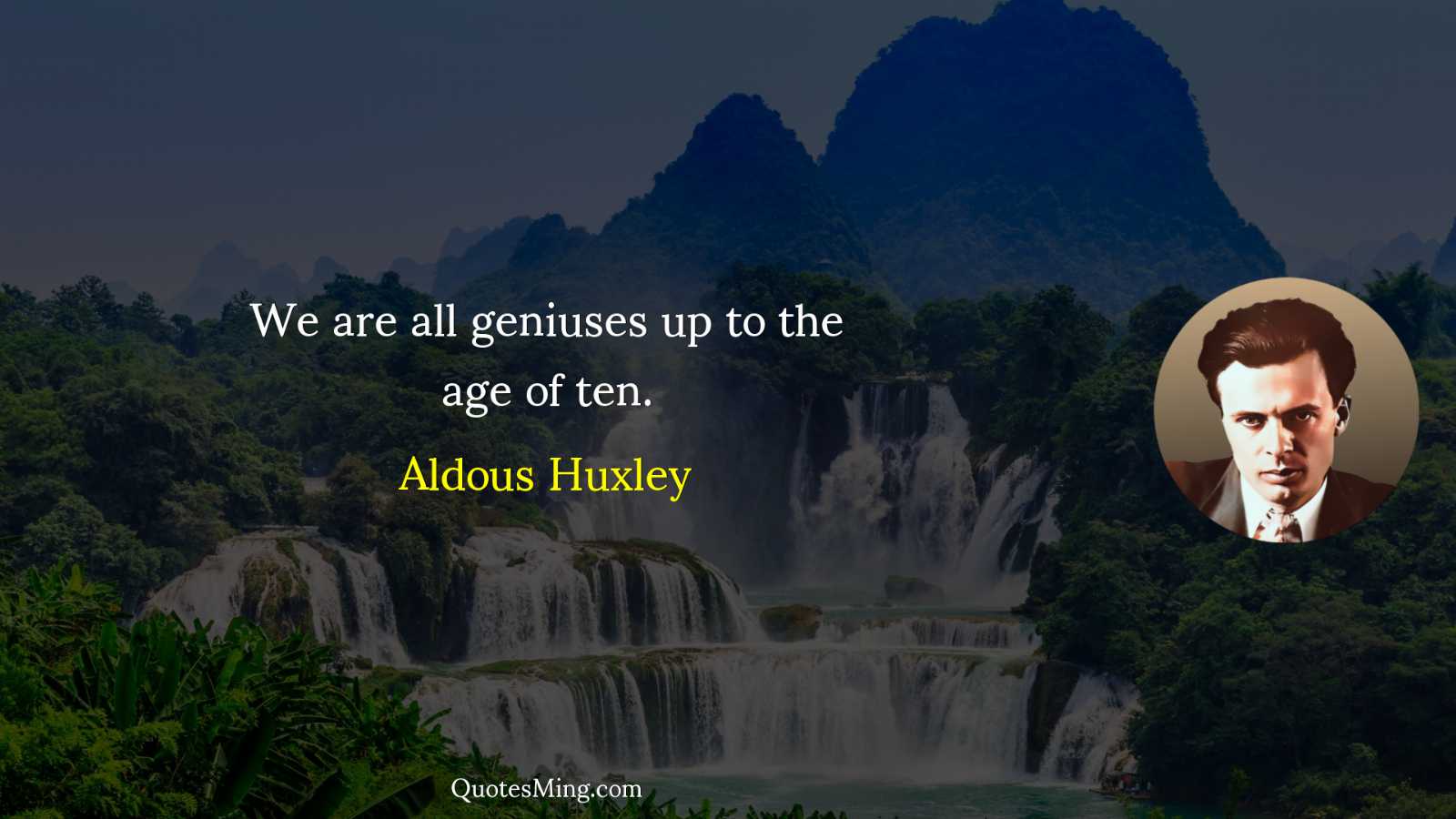 We are all geniuses up to the age of ten