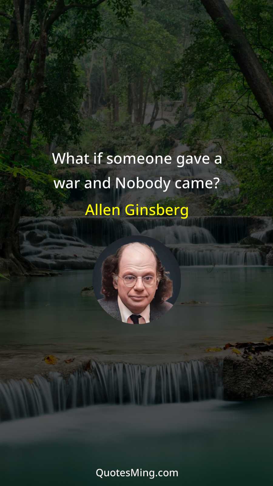 What if someone gave a war and Nobody came?