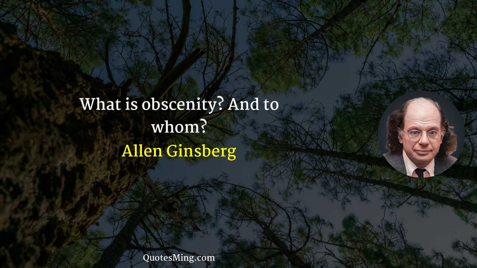 What is obscenity? And to whom?