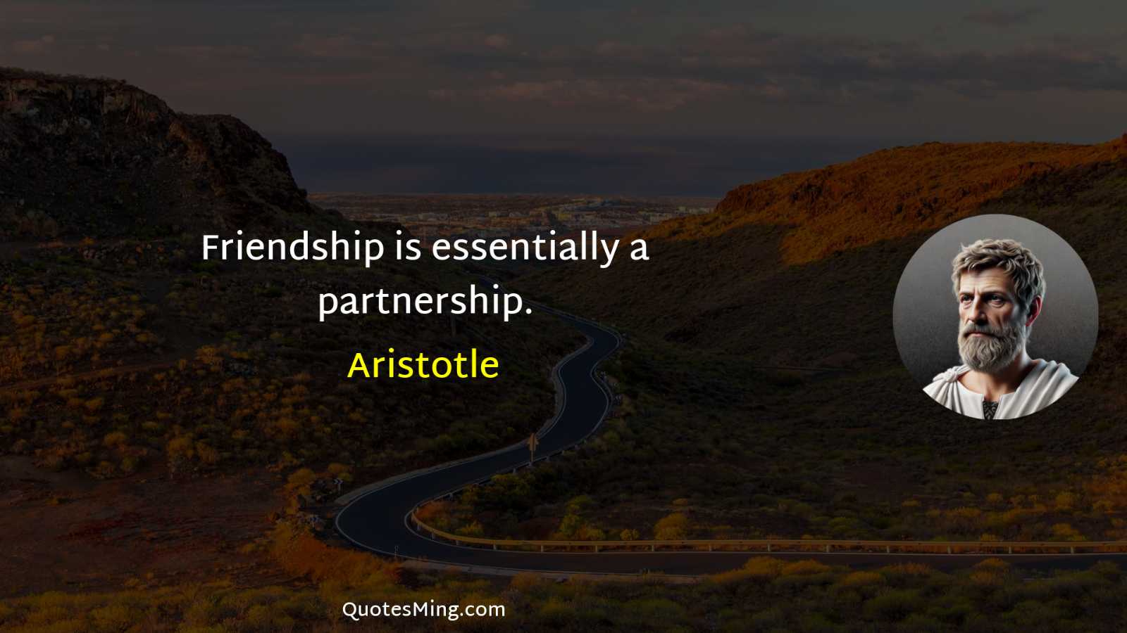 Friendship is essentially a partnership