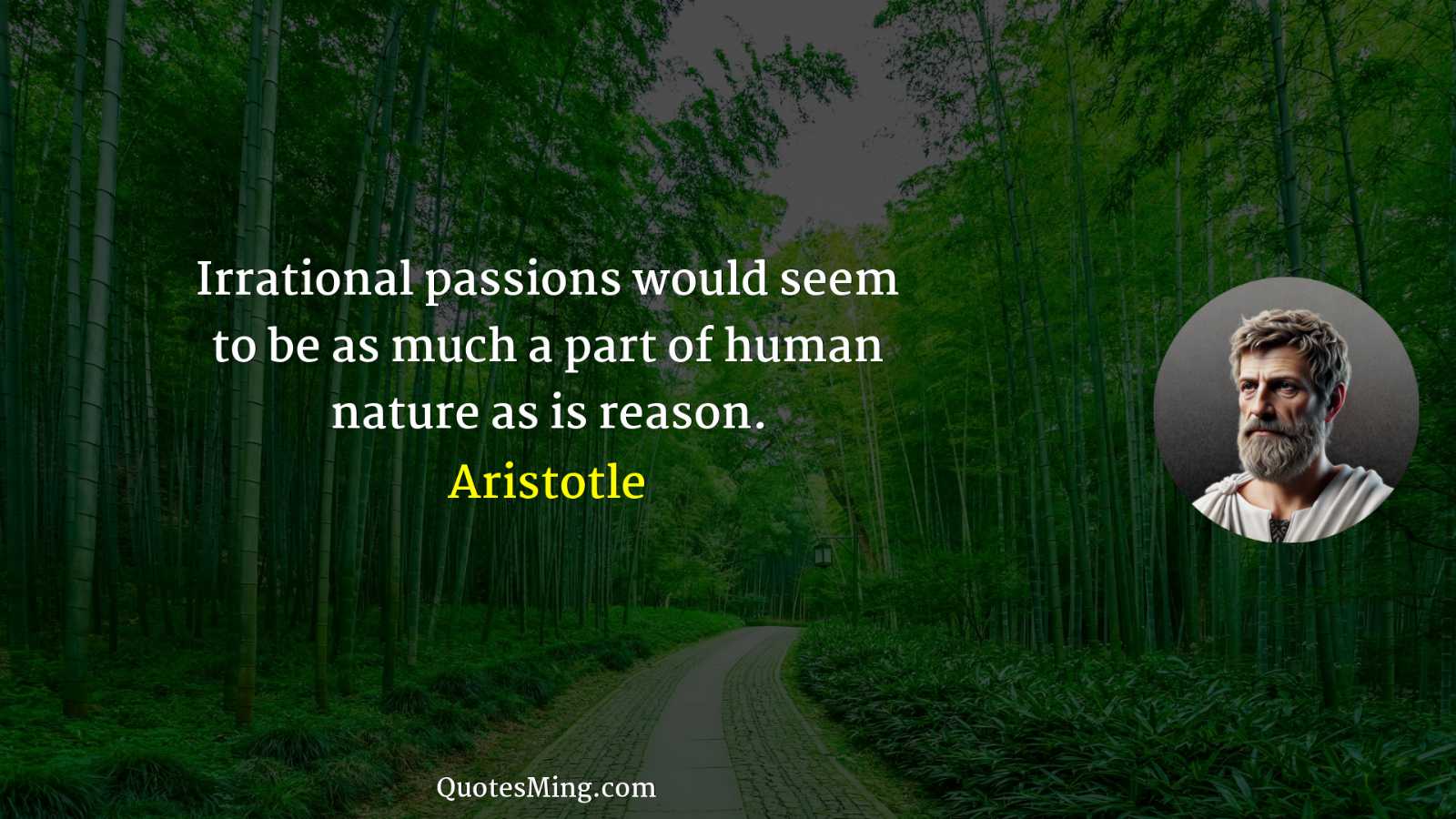 Irrational passions would seem to be as much a part