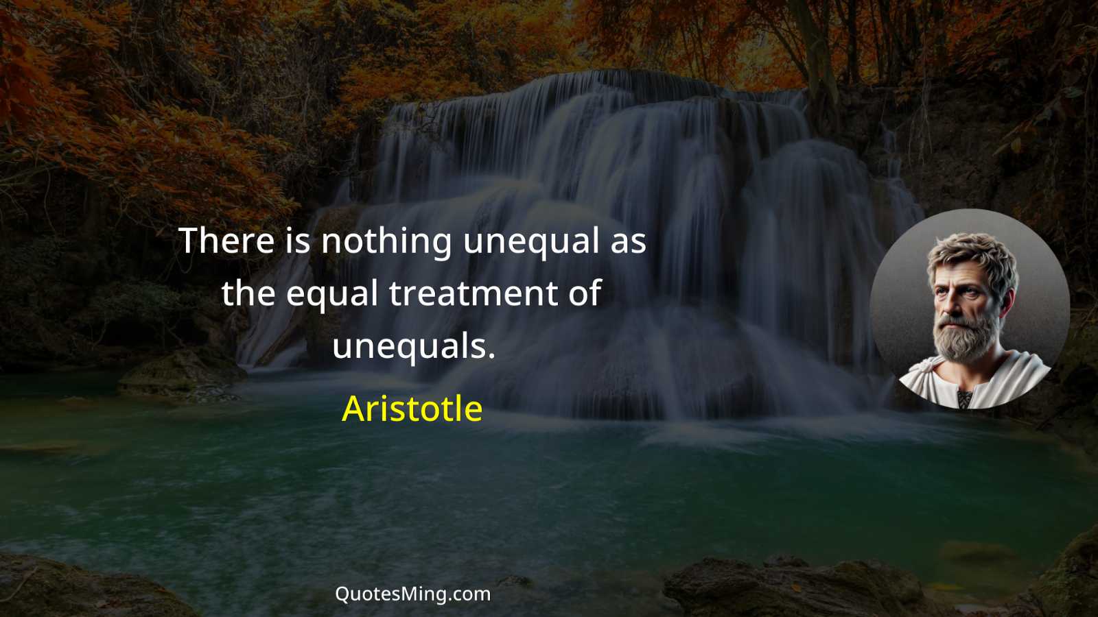 There is nothing unequal as the equal treatment of unequals