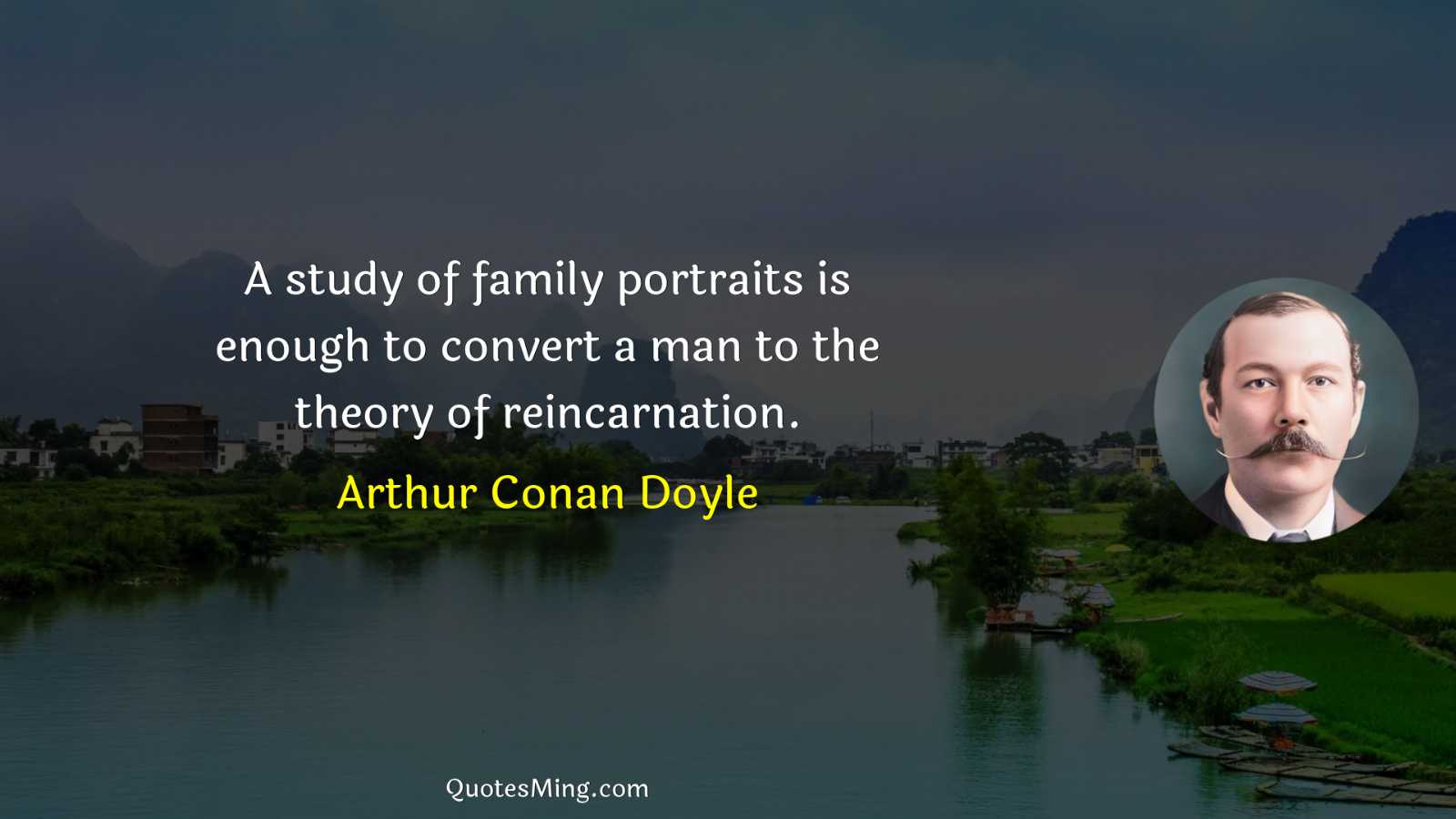 A study of family portraits is enough to convert a