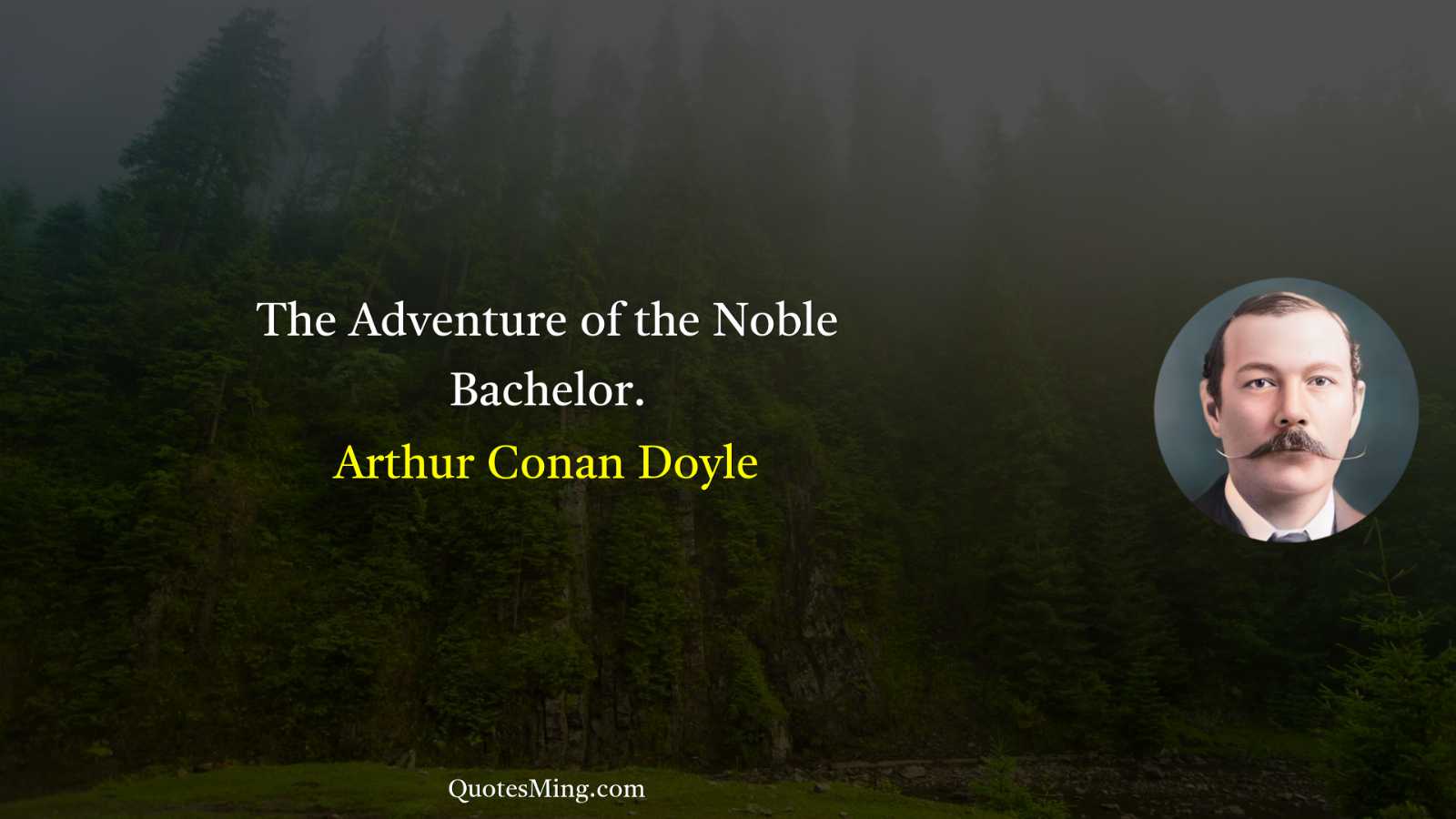 The Adventure of the Noble Bachelor