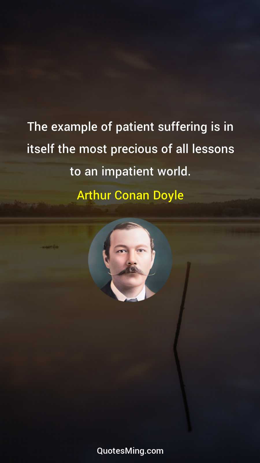 The example of patient suffering is in itself the most