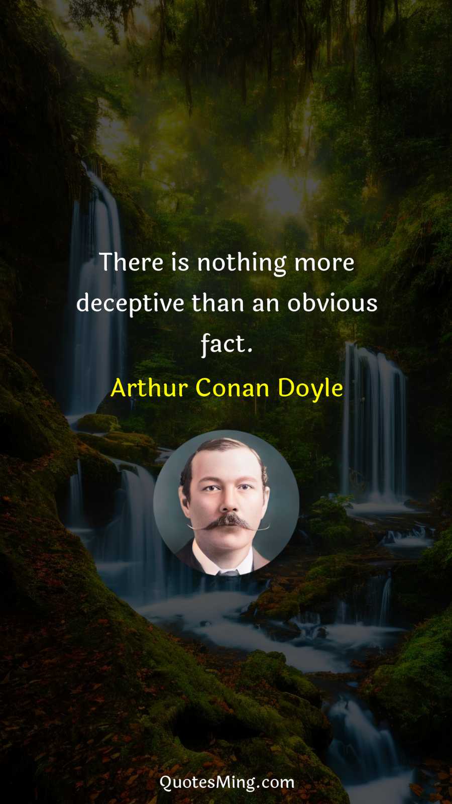 There is nothing more deceptive than an obvious fact