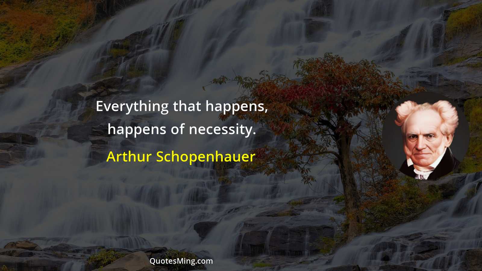 Everything that happens happens of necessity