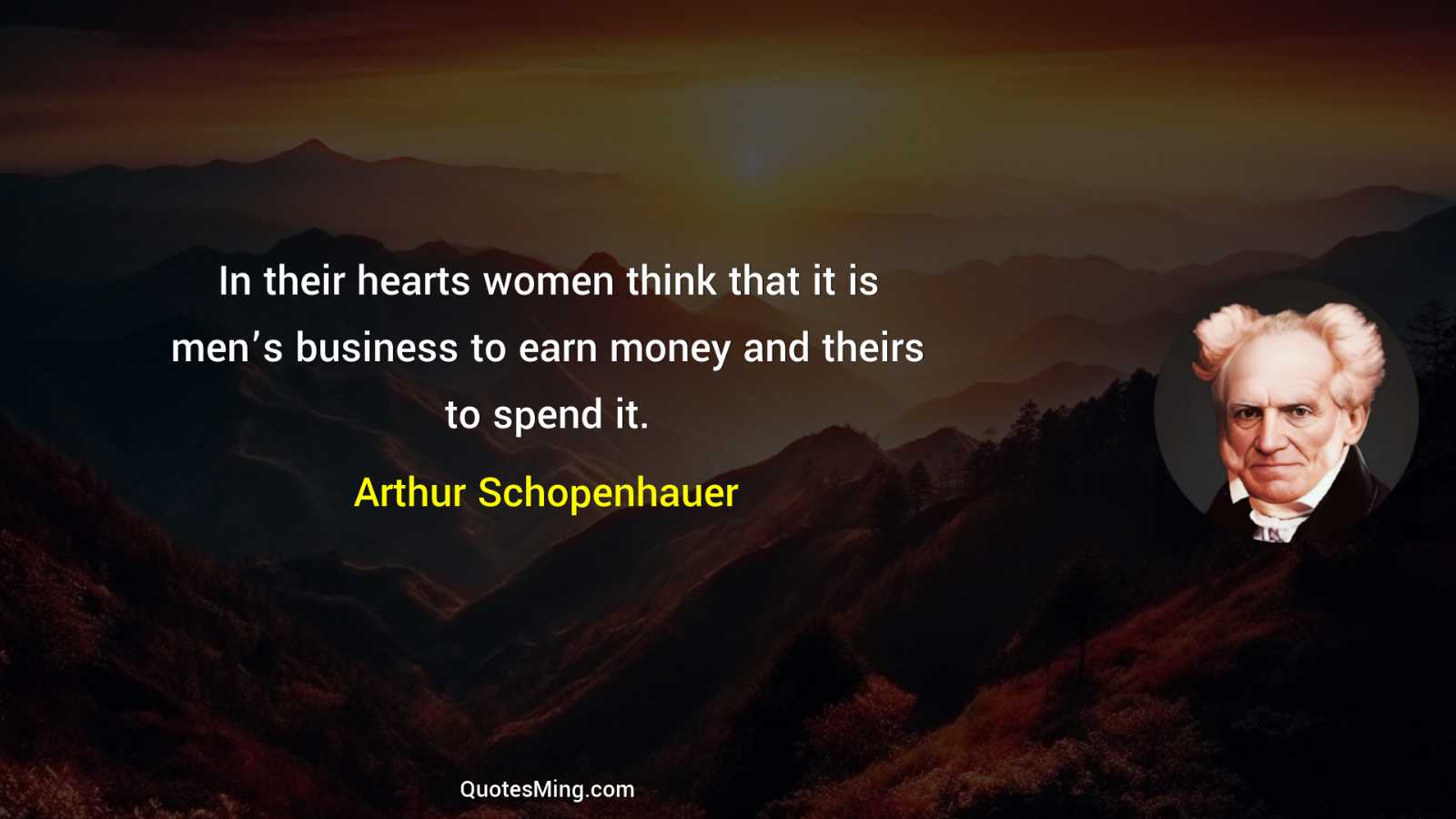 In their hearts women think that it is men’s business