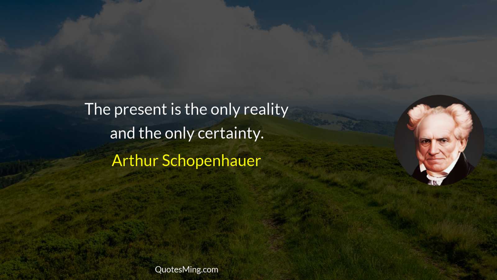 The present is the only reality and the only certainty