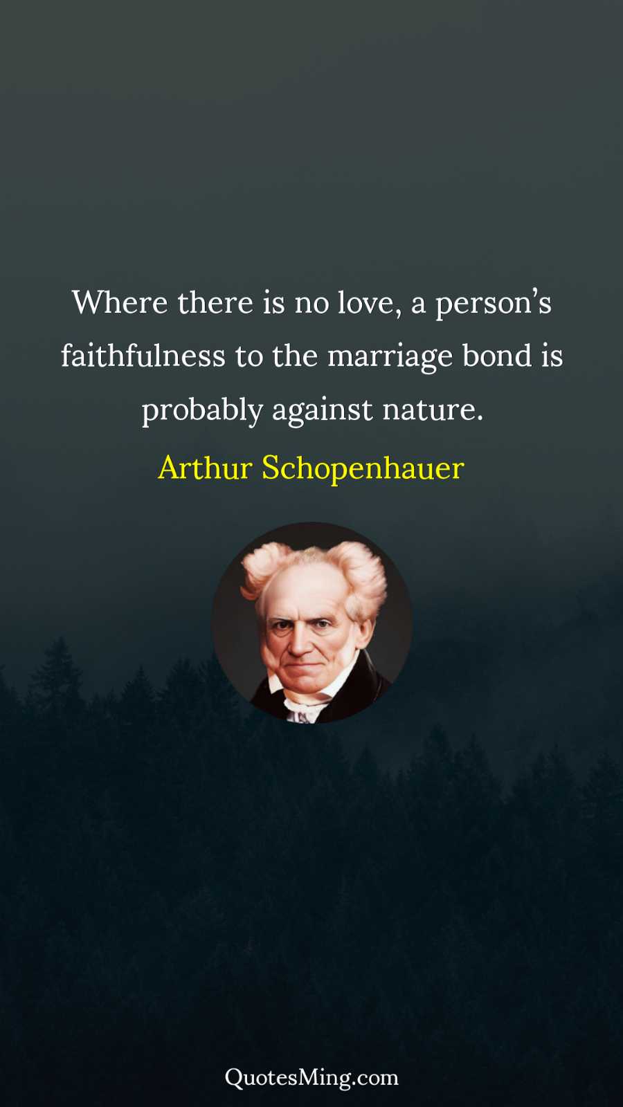 Where there is no love a person’s faithfulness to the