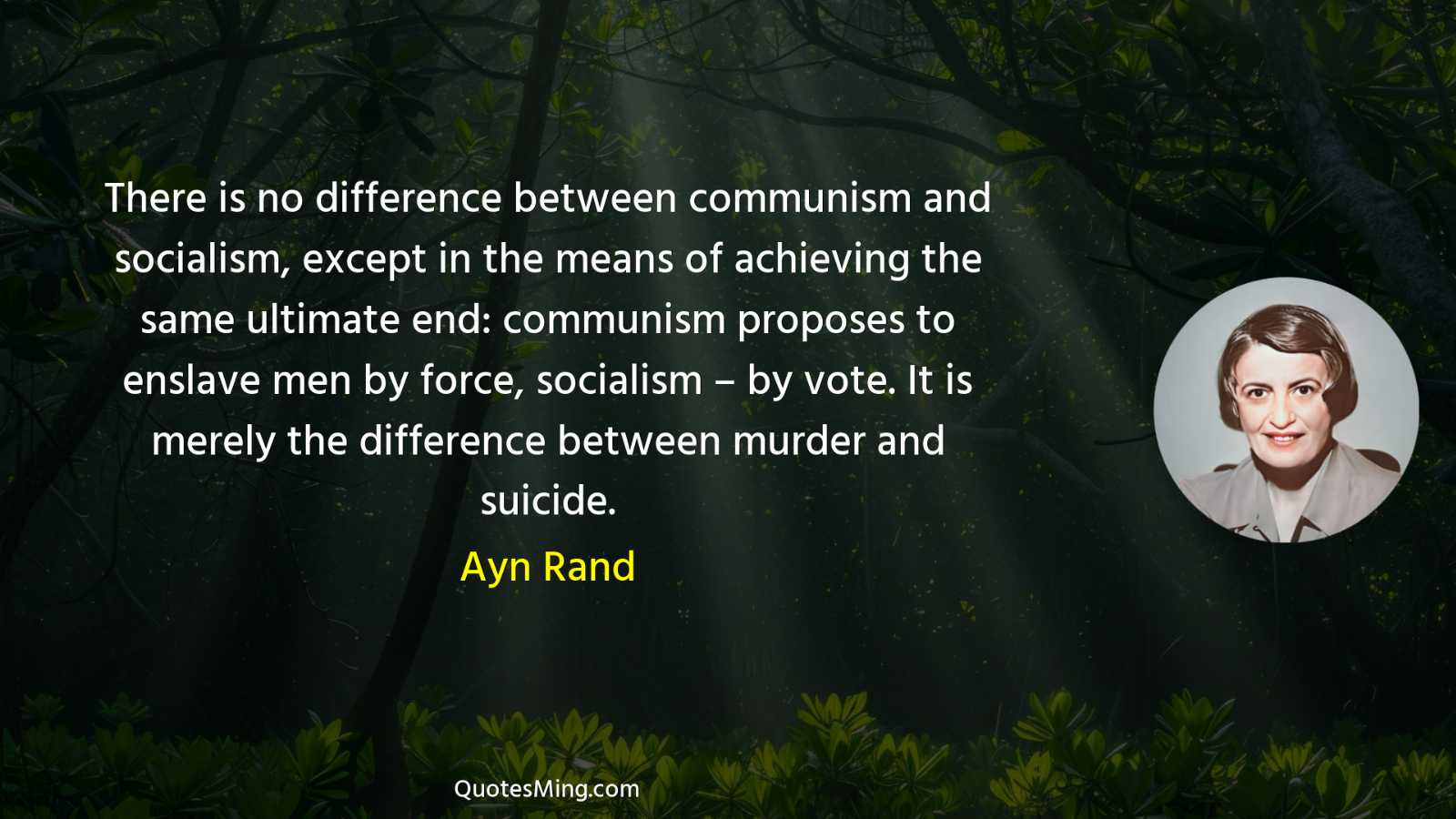 There is no difference between communism and socialism except in