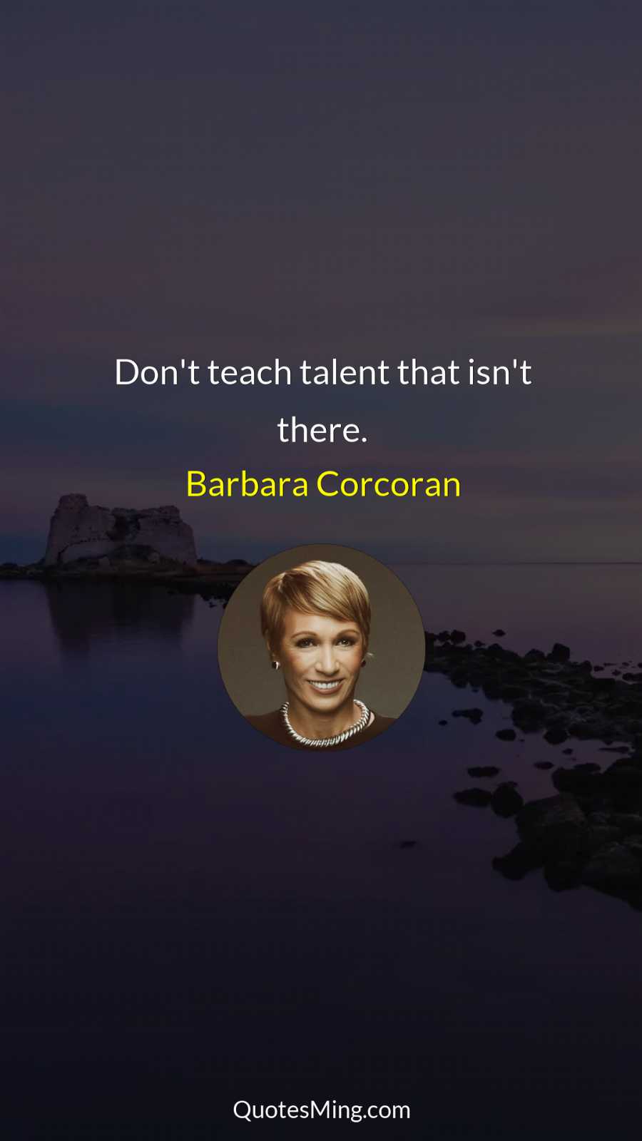 Don't teach talent that isn't there