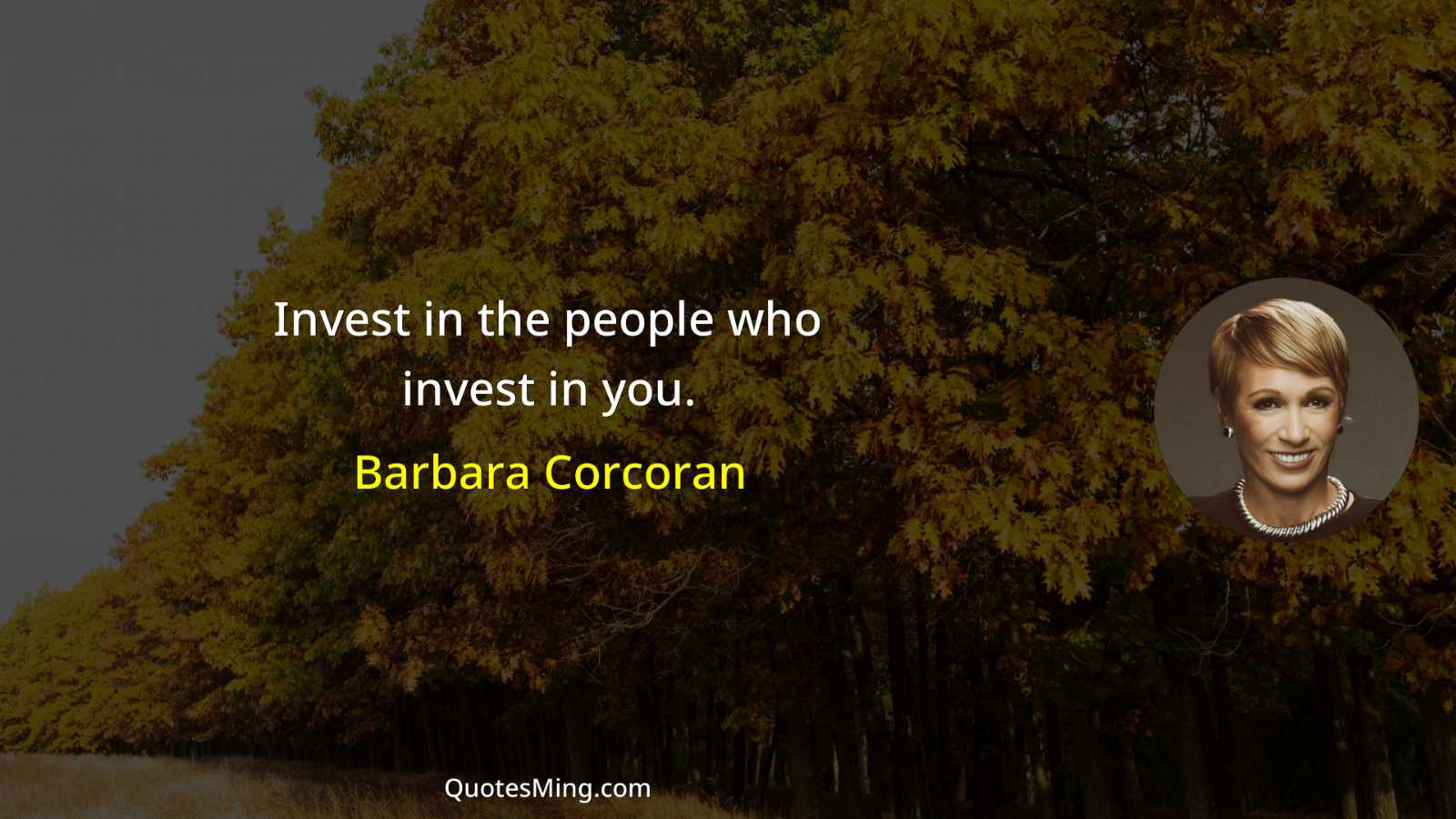 Invest in the people who invest in you