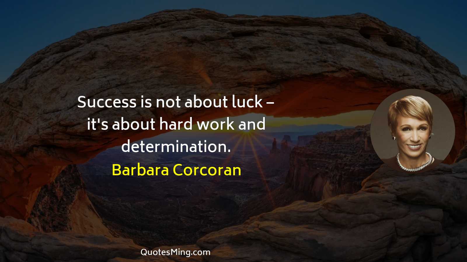 Success is not about luck – it's about hard work