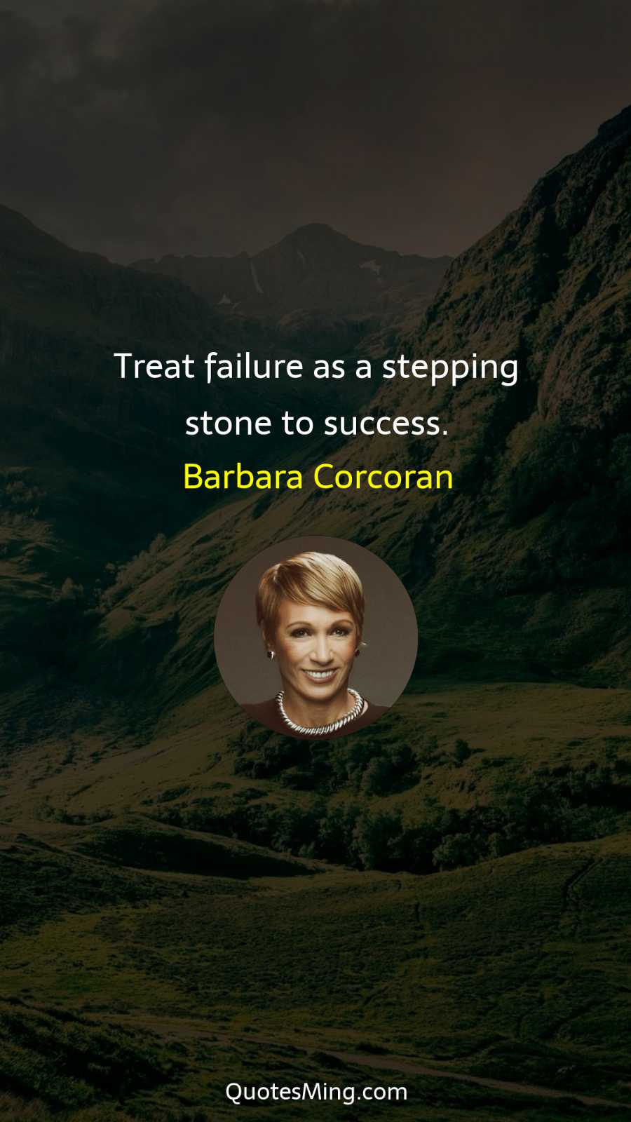 Treat failure as a stepping stone to success