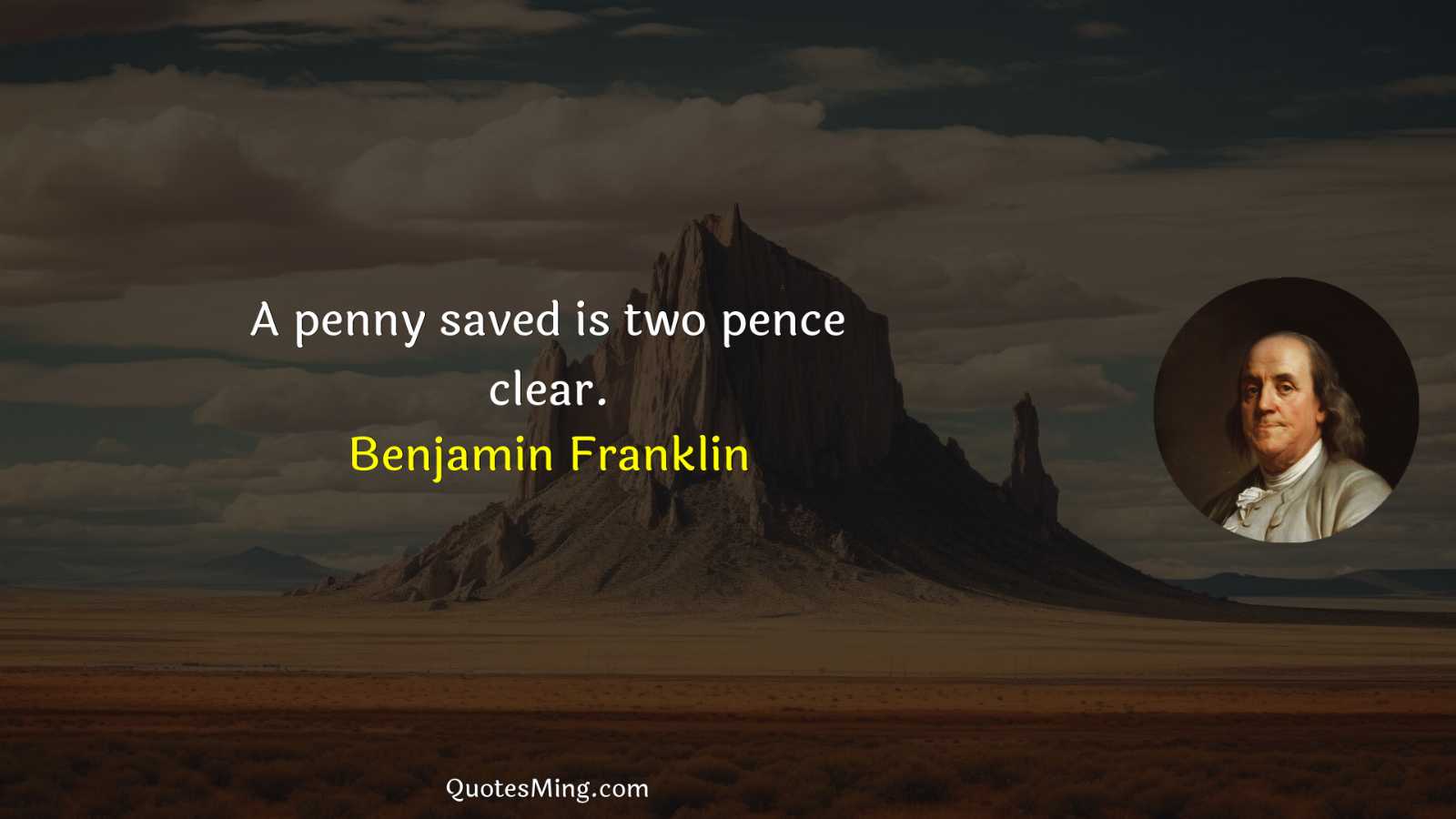 A penny saved is two pence clear