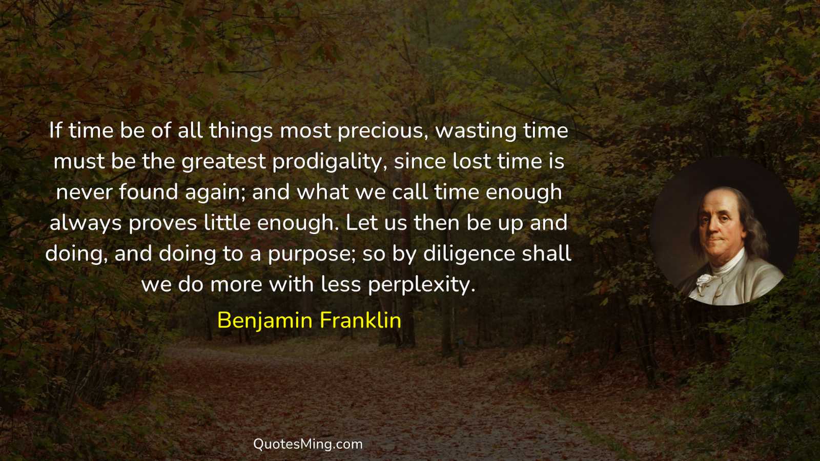 If time be of all things most precious wasting time