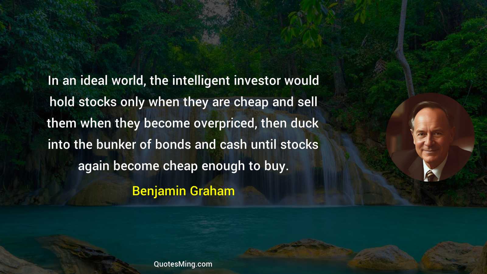 In an ideal world the intelligent investor would hold stocks