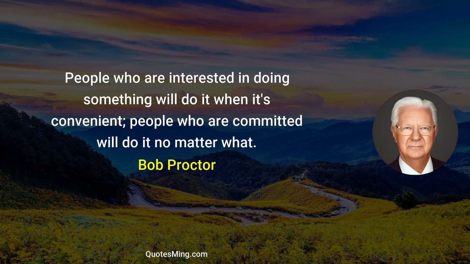 People who are interested in doing something will do it