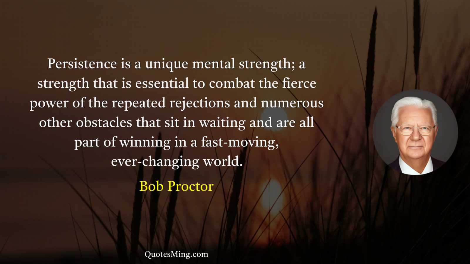 Persistence is a unique mental strength; a strength that is