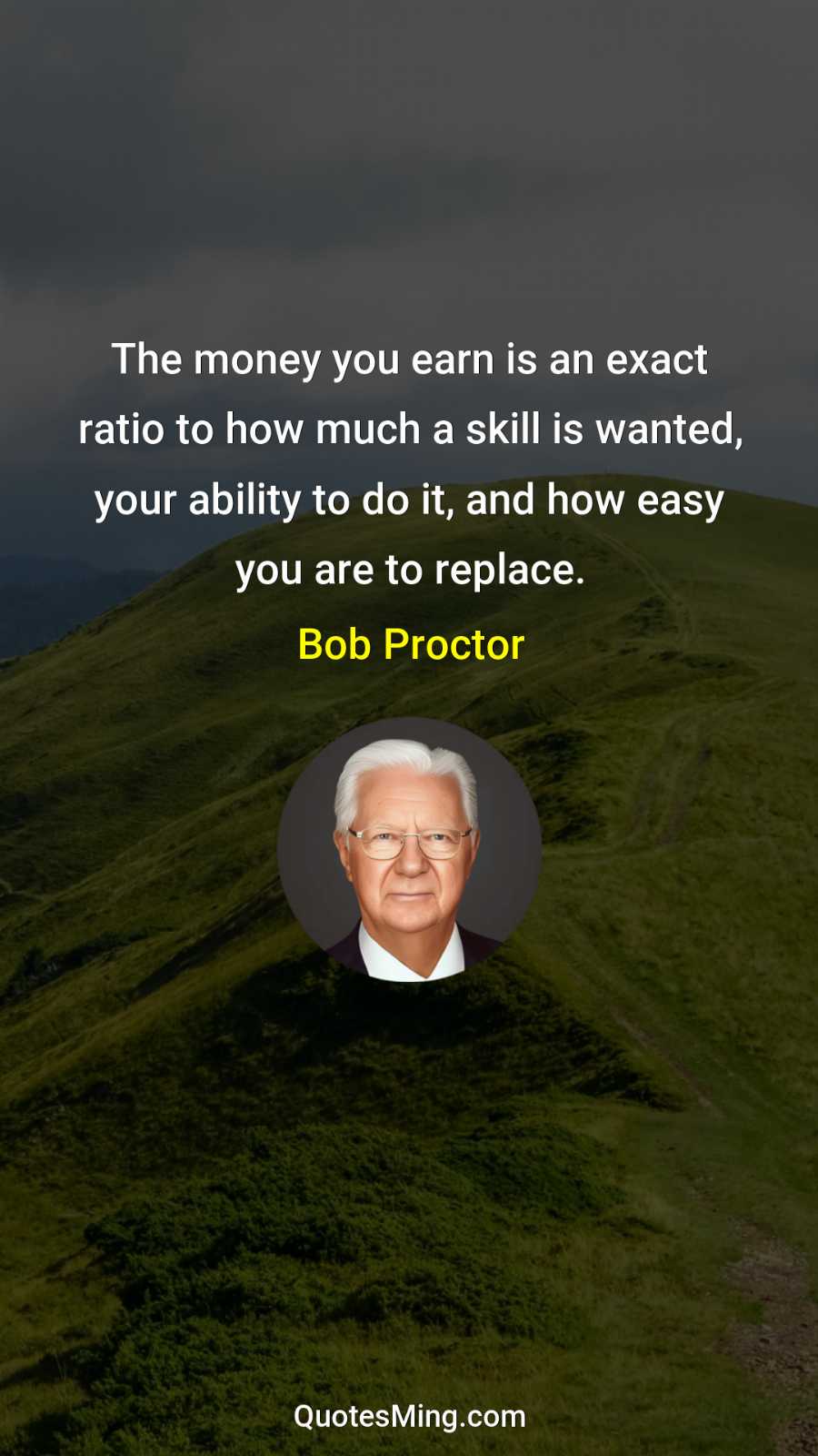 The money you earn is an exact ratio to how