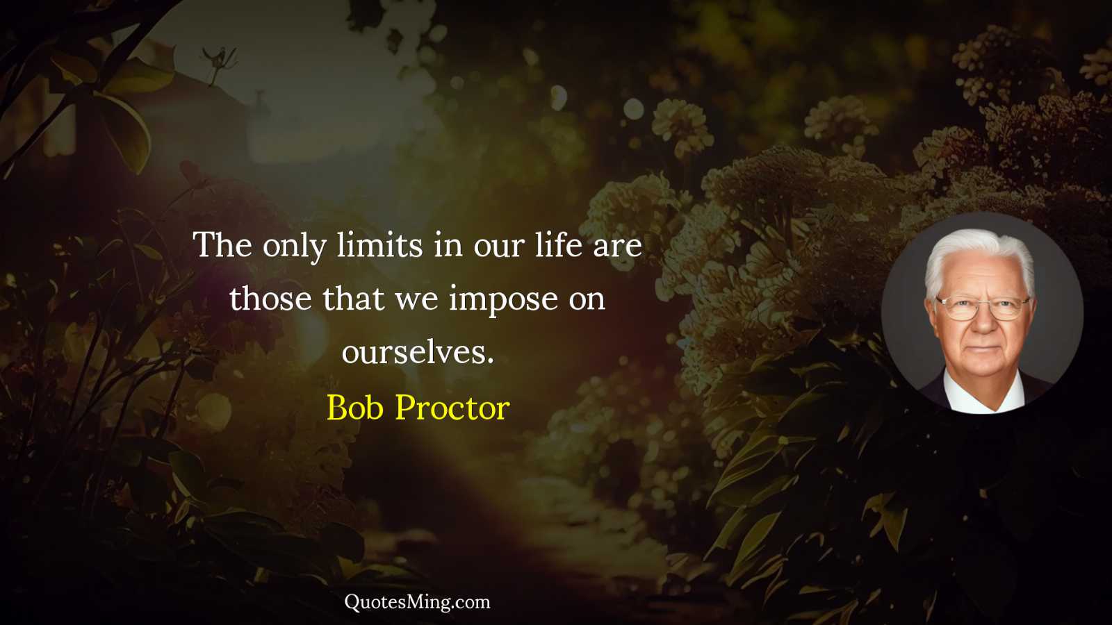 The only limits in our life are those that we