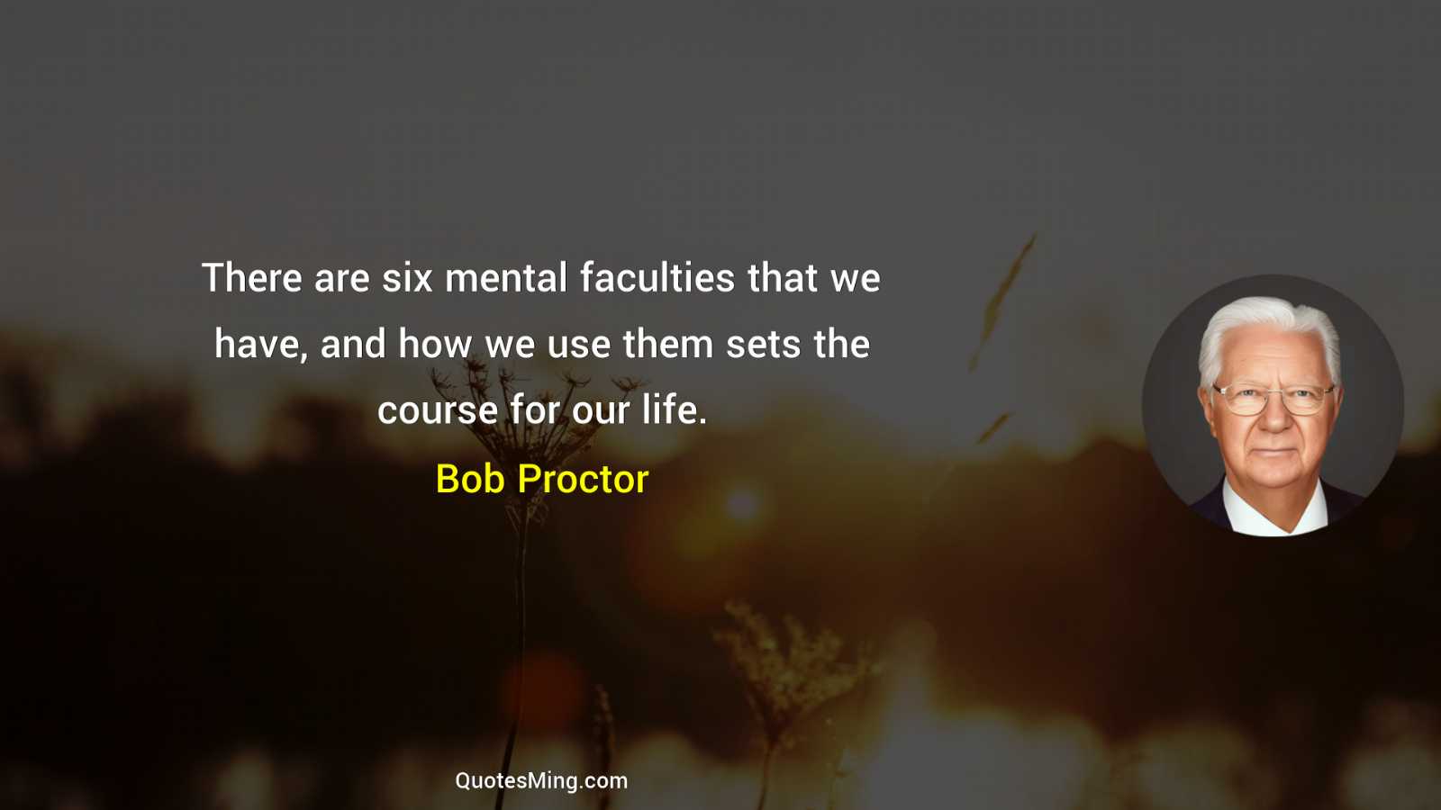 There are six mental faculties that we have and how