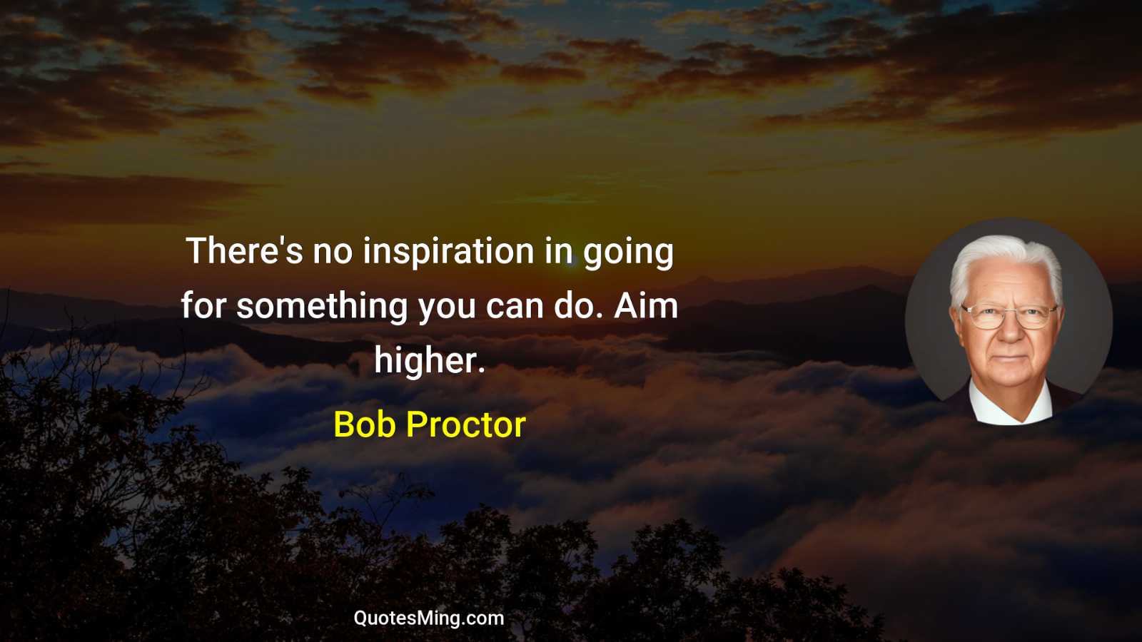 There's no inspiration in going for something you can do