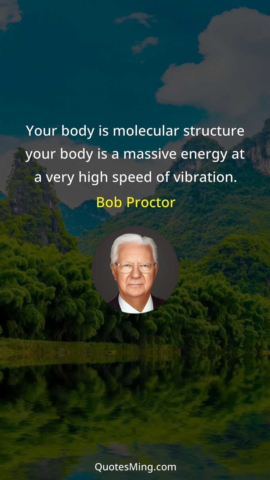 Your body is molecular structure your body is a massive