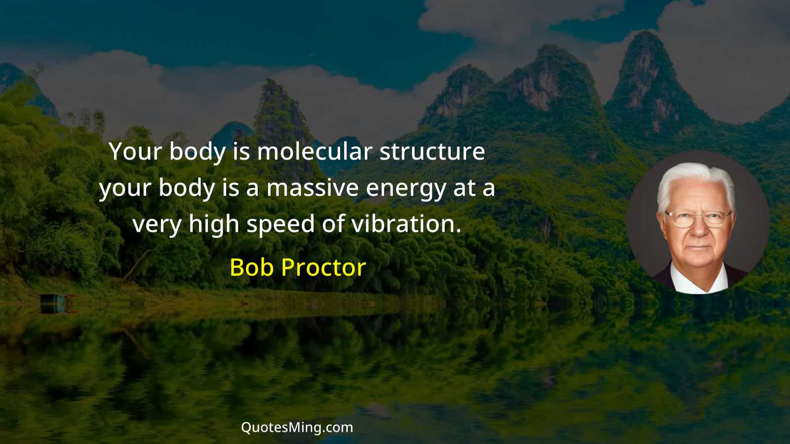 Your body is molecular structure your body is a massive