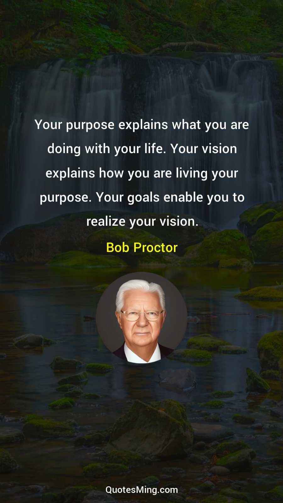 Your purpose explains what you are doing with your life