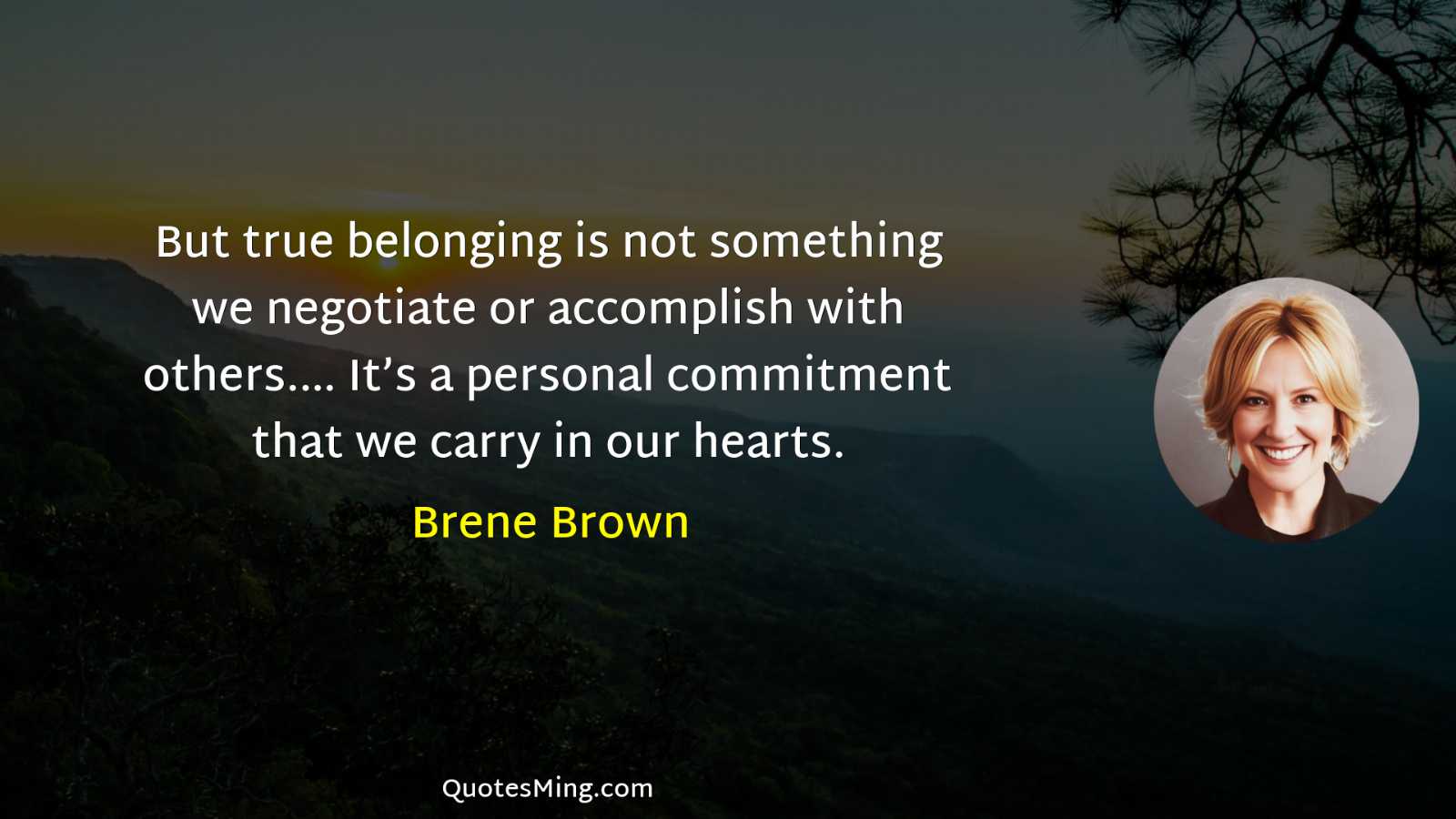 But true belonging is not something we negotiate or accomplish