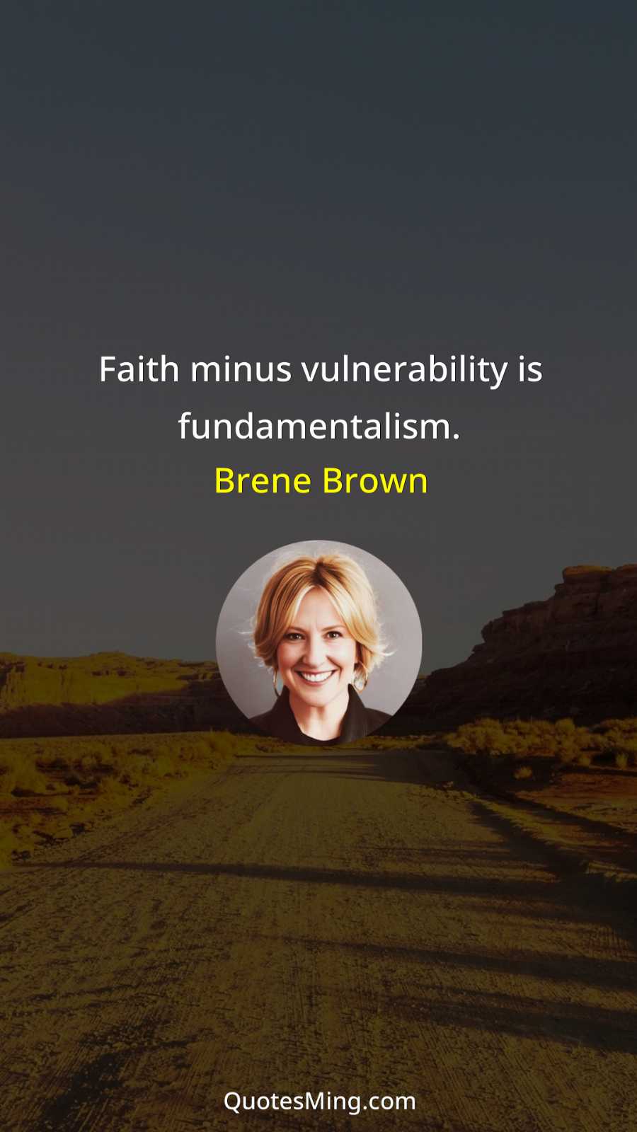 Faith minus vulnerability is fundamentalism