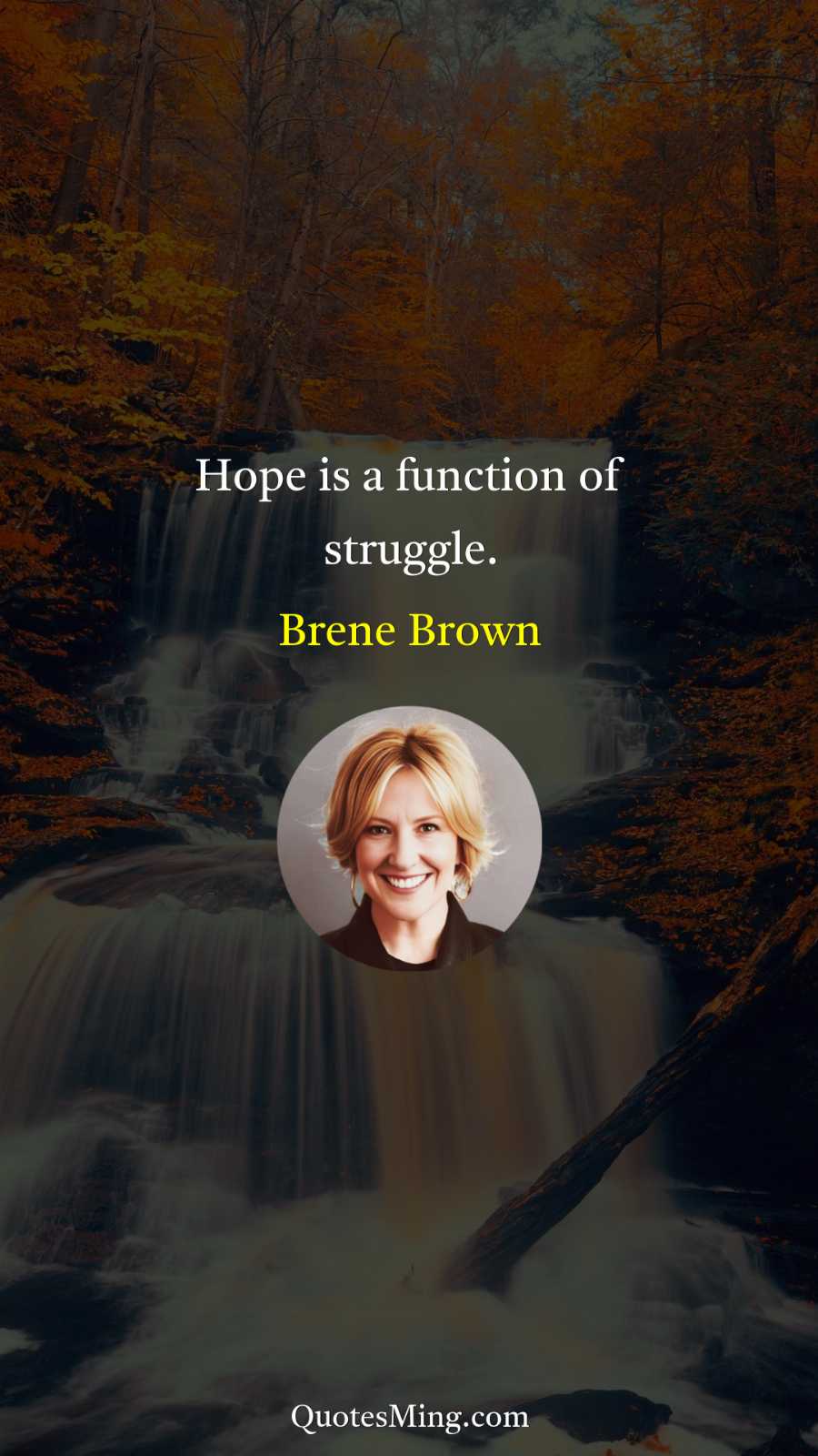 Hope is a function of struggle