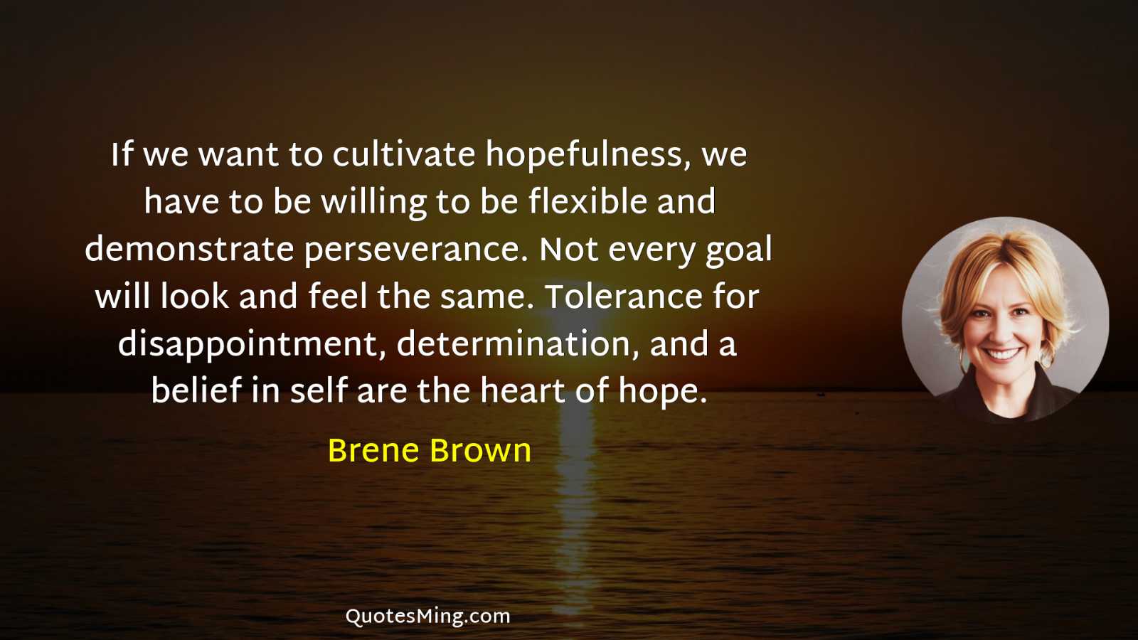 If we want to cultivate hopefulness we have to be