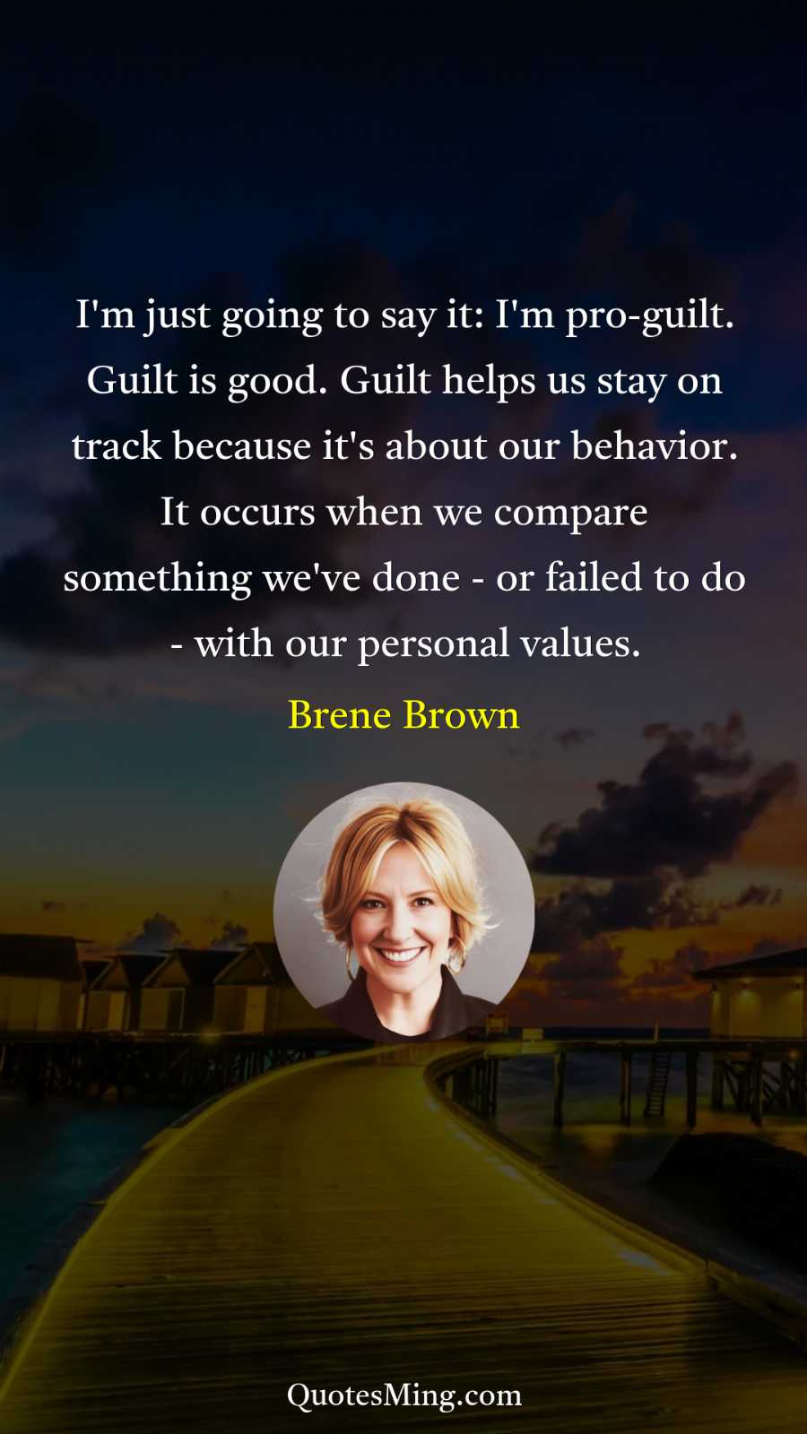 I'm just going to say it: I'm pro-guilt Guilt is