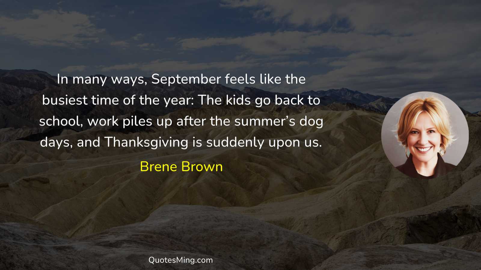 In many ways September feels like the busiest time of