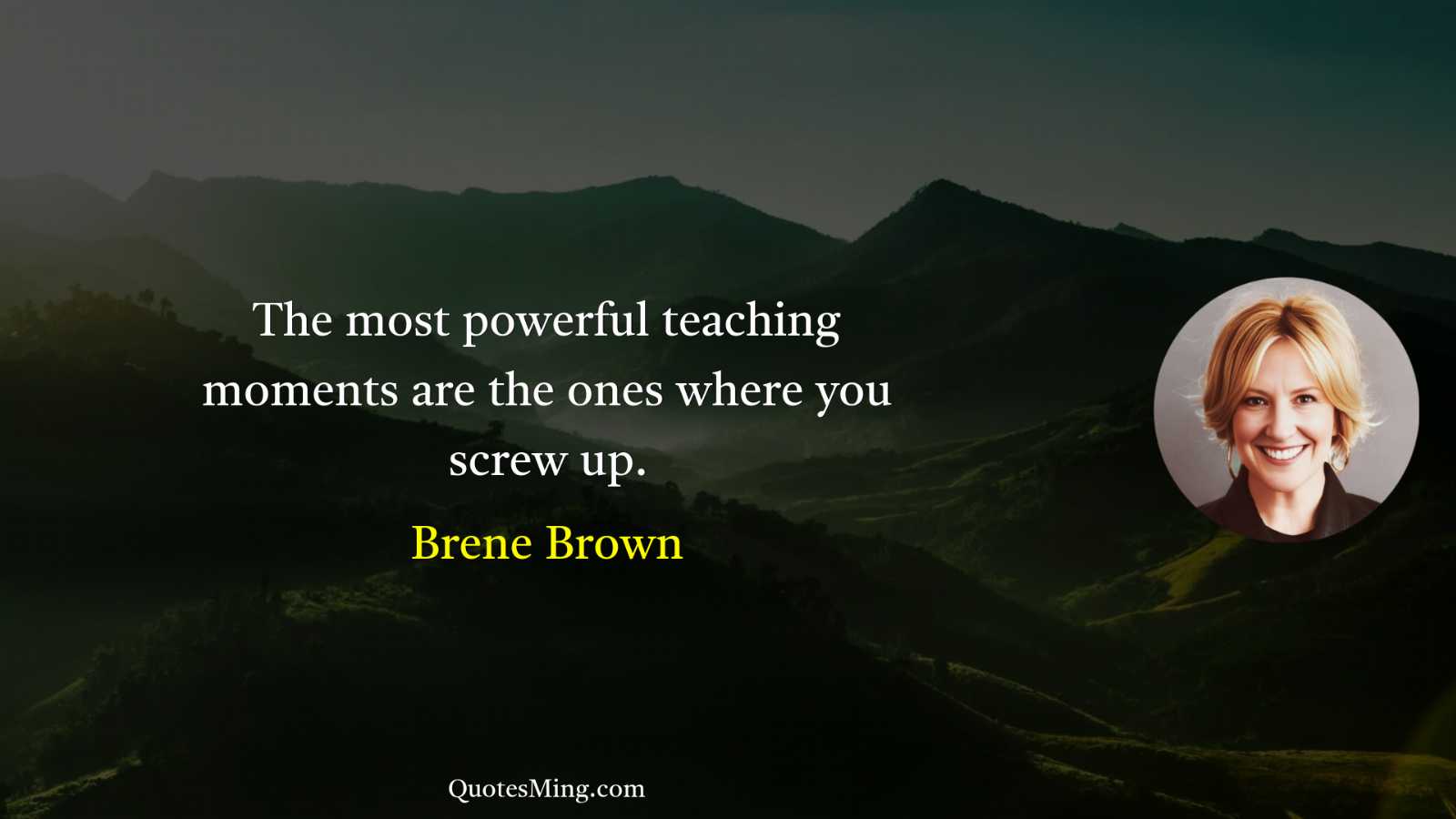 The most powerful teaching moments are the ones where you