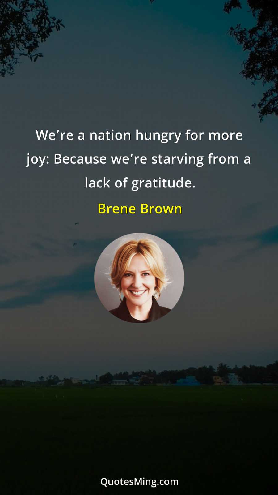 We’re a nation hungry for more joy: Because we’re starving